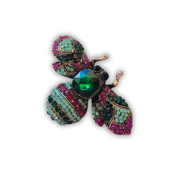 BROCHE MOSCA MULTICOLOR