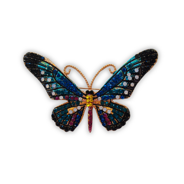 BROCHE MARIPOSA BLUE