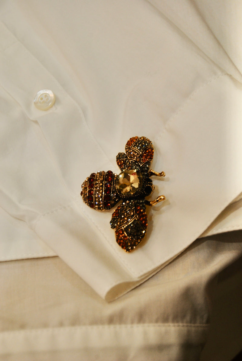 BROCHE MOSCA BROWN